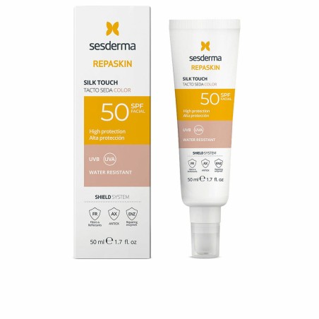 Sun Protection with Colour Sesderma REPASKIN Spf 50 50 ml Silky