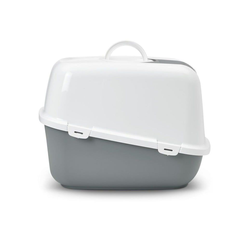 Cat Litter Box Savic Nestor Jumbo White Beige Plastic