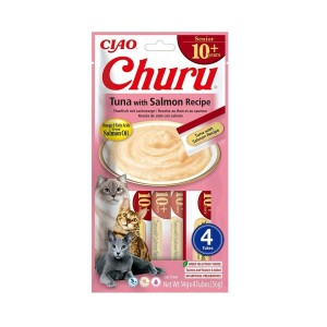 Snack für Katze Inaba Churu Senior Tuna with Salmon Recipe Fisch
