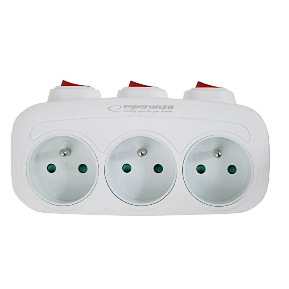 Plug adapter Esperanza ELK307W 3 Plugs
