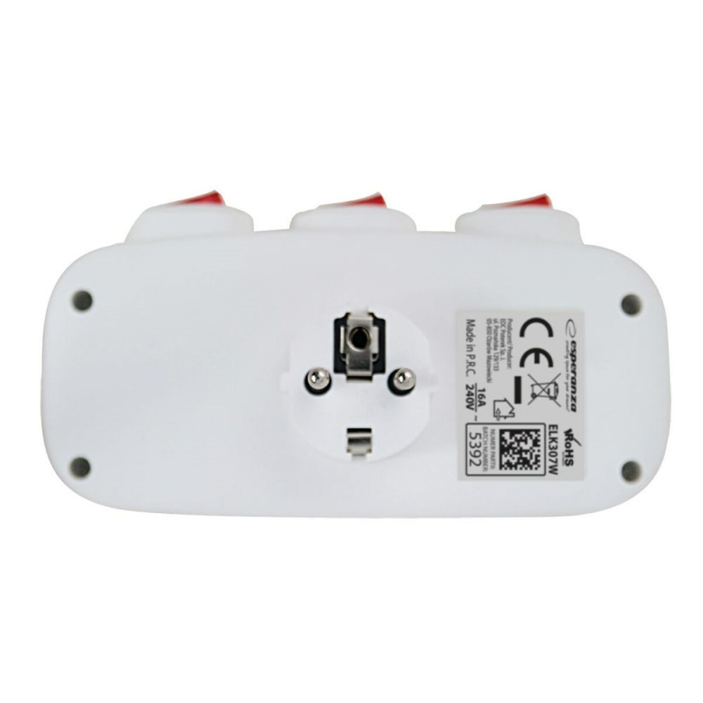 Steckdosenleiste Esperanza ELK307W 3 Stecker