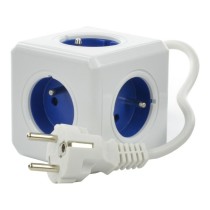 Bloc Cube Prises Allocacoc 2300BL/FREXPC Bleu Blanc 1,5 m