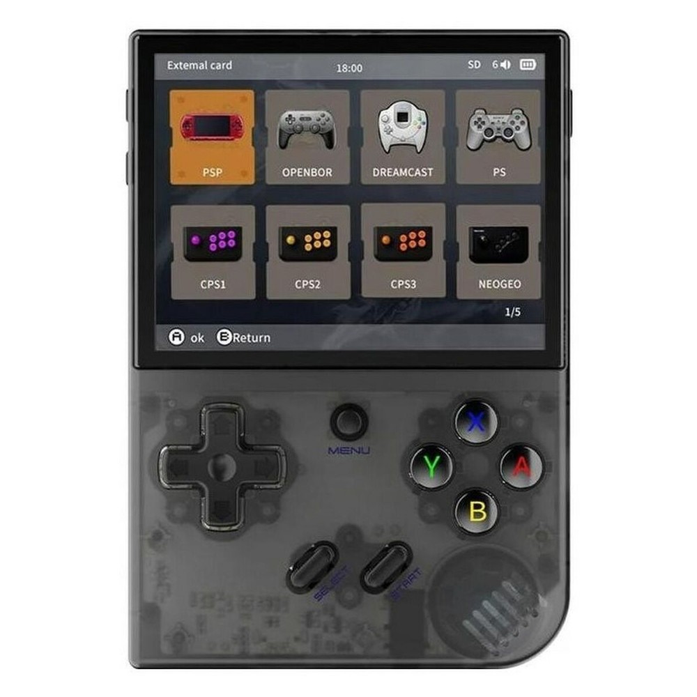 Nintendo Switch Anbernic RG35XX Schwarz Durchsichtig