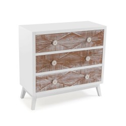 Chest of drawers Versa Sira Pine MDF Wood 34 x 76 x 80 cm