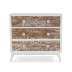 Chest of drawers Versa Sira Pine MDF Wood 34 x 76 x 80 cm