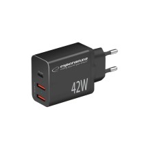 Chargeur mural Esperanza EZC106K Noir