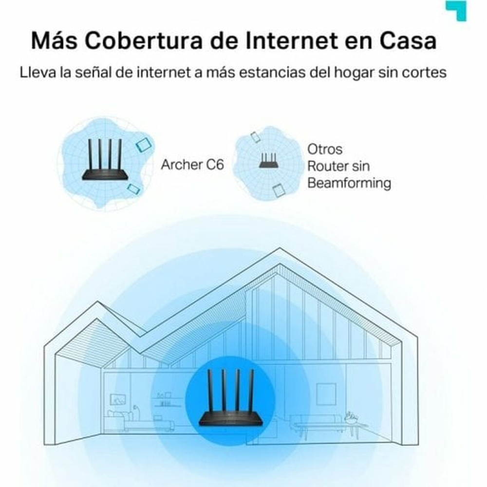 Router TP-Link Archer C6 300 Mbit/s Schwarz