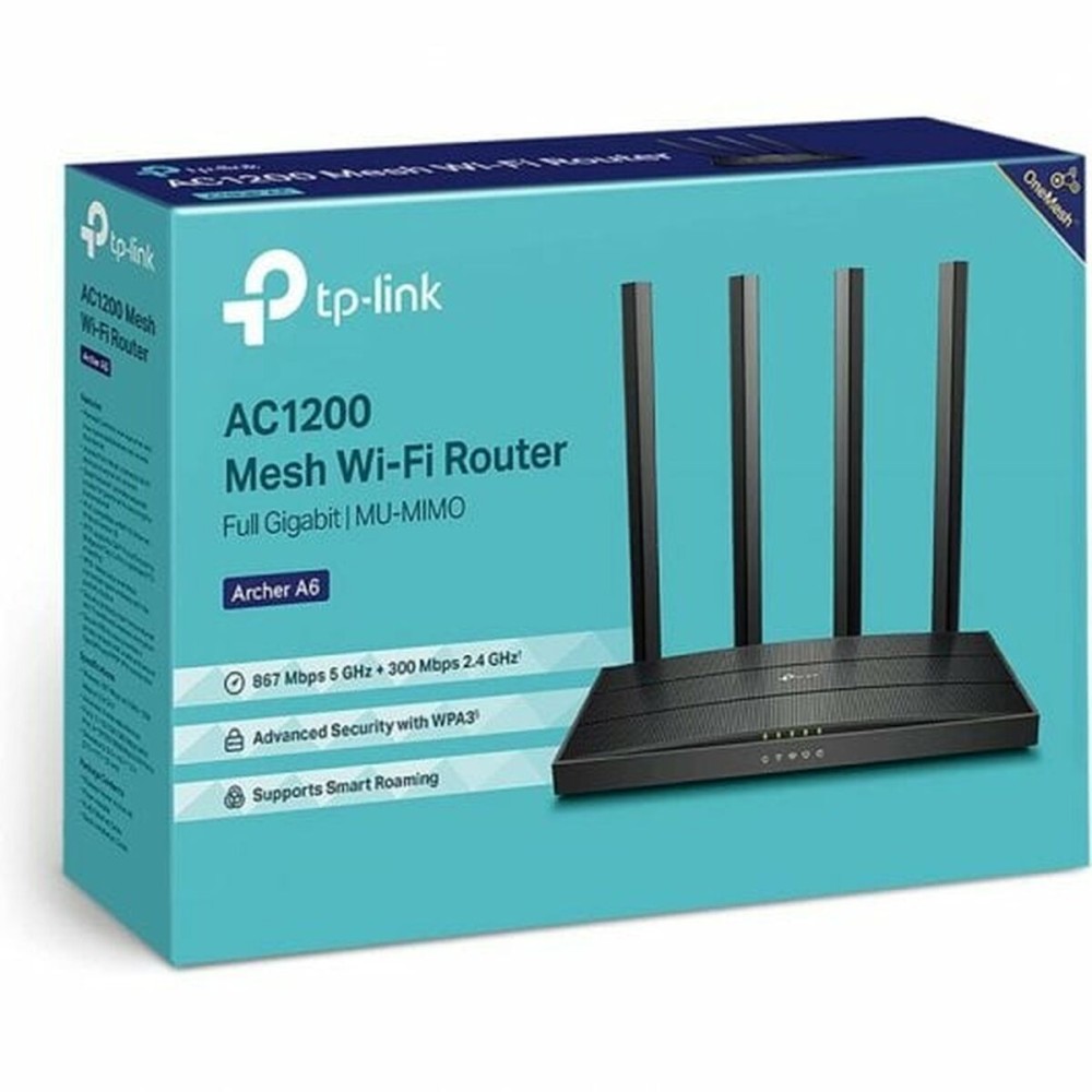 Router TP-Link Archer C6 300 Mbit/s Schwarz