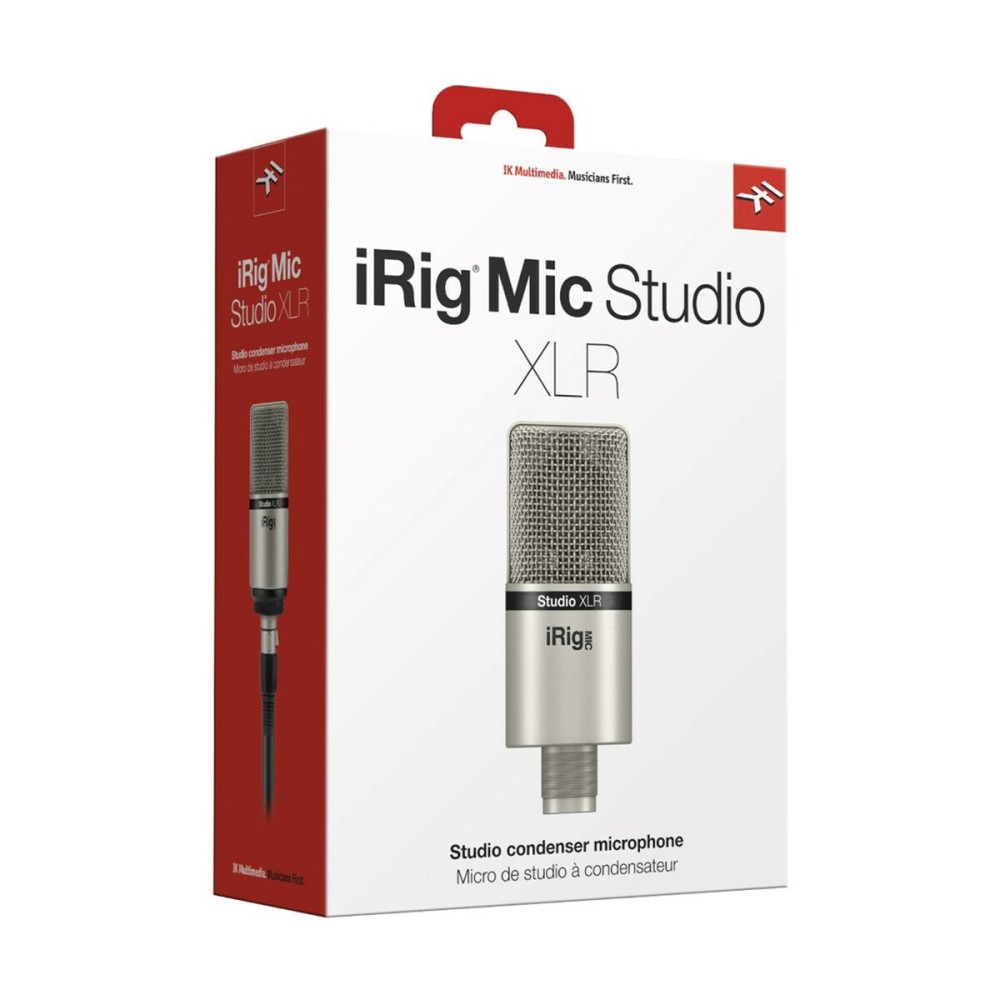 Microphone IK Multimedia IP-IRIG-MICSTDXLR-IN Argenté