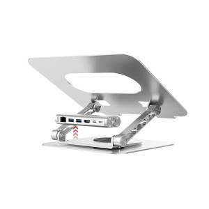 Zusammenklappbarer und verstellbarer Laptop-Ständer Unitek D1109B01 Aluminium