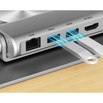 Folding and Adjustable Laptop Stand Unitek D1109B01 Aluminium