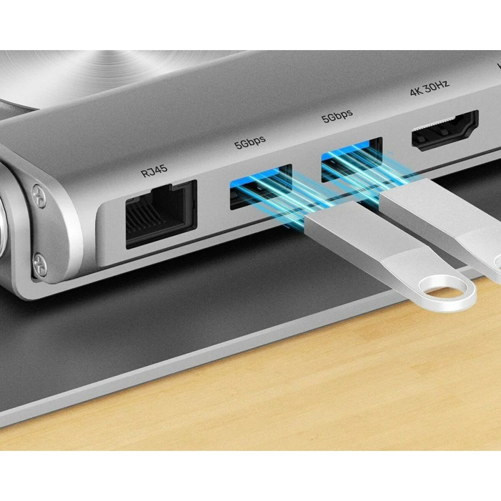 Zusammenklappbarer und verstellbarer Laptop-Ständer Unitek D1109B01 Aluminium