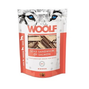 Hundesnack Woolf Soft Sandwich of Salmon Lachsfarben 100 g