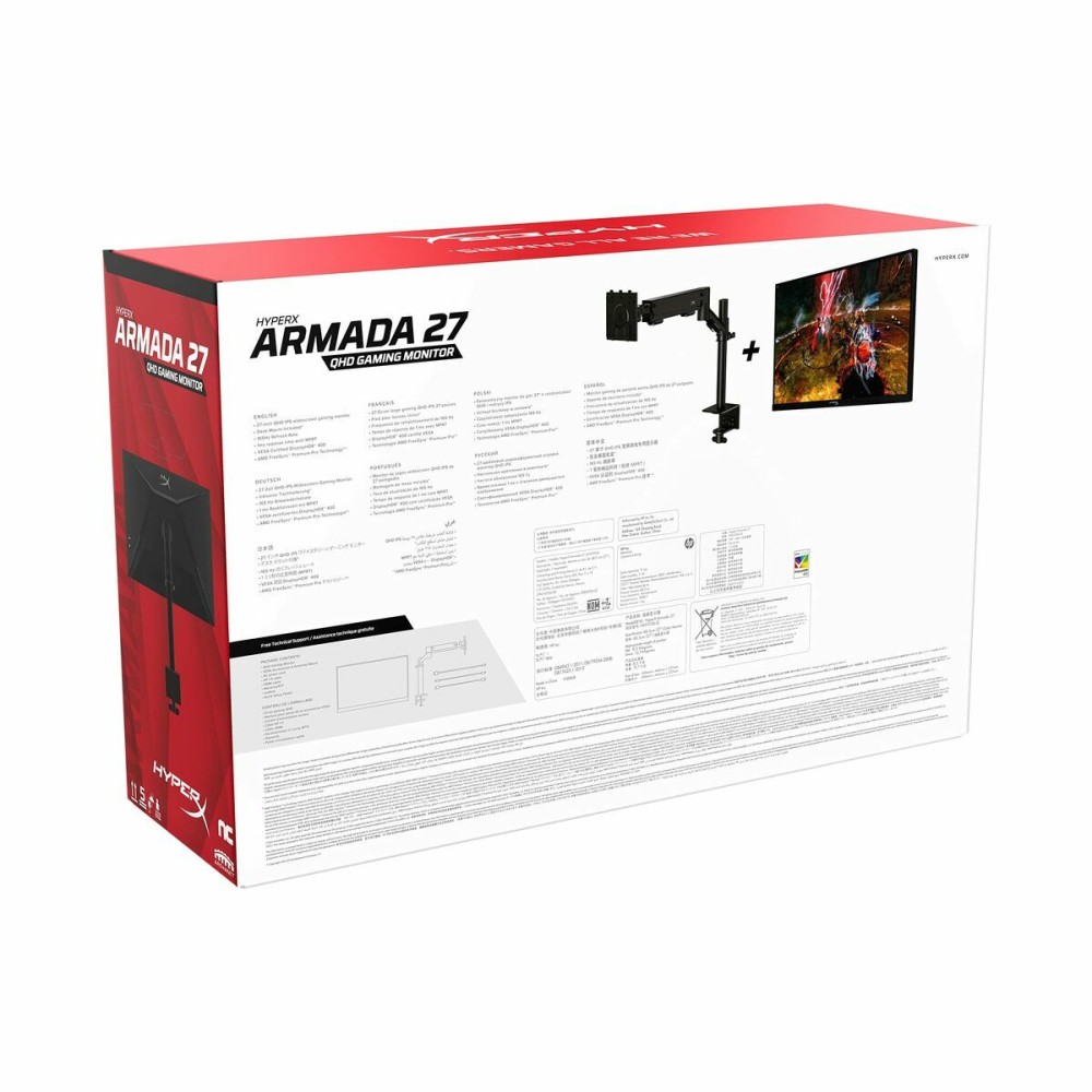 Gaming-Monitor HP 64V69AA Quad HD 27"