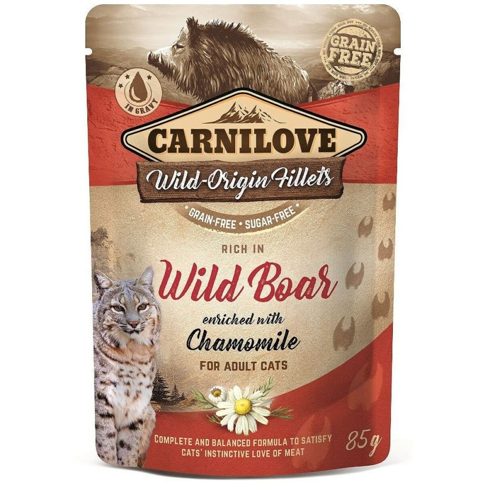 Cat food Carnilove Cat Pouch Wild Boar 85 g