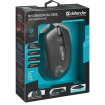 Gaming Maus Defender GM-090L Schwarz 3200 DPI
