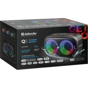 Portable Bluetooth Speakers Defender 65305 Black 20 W
