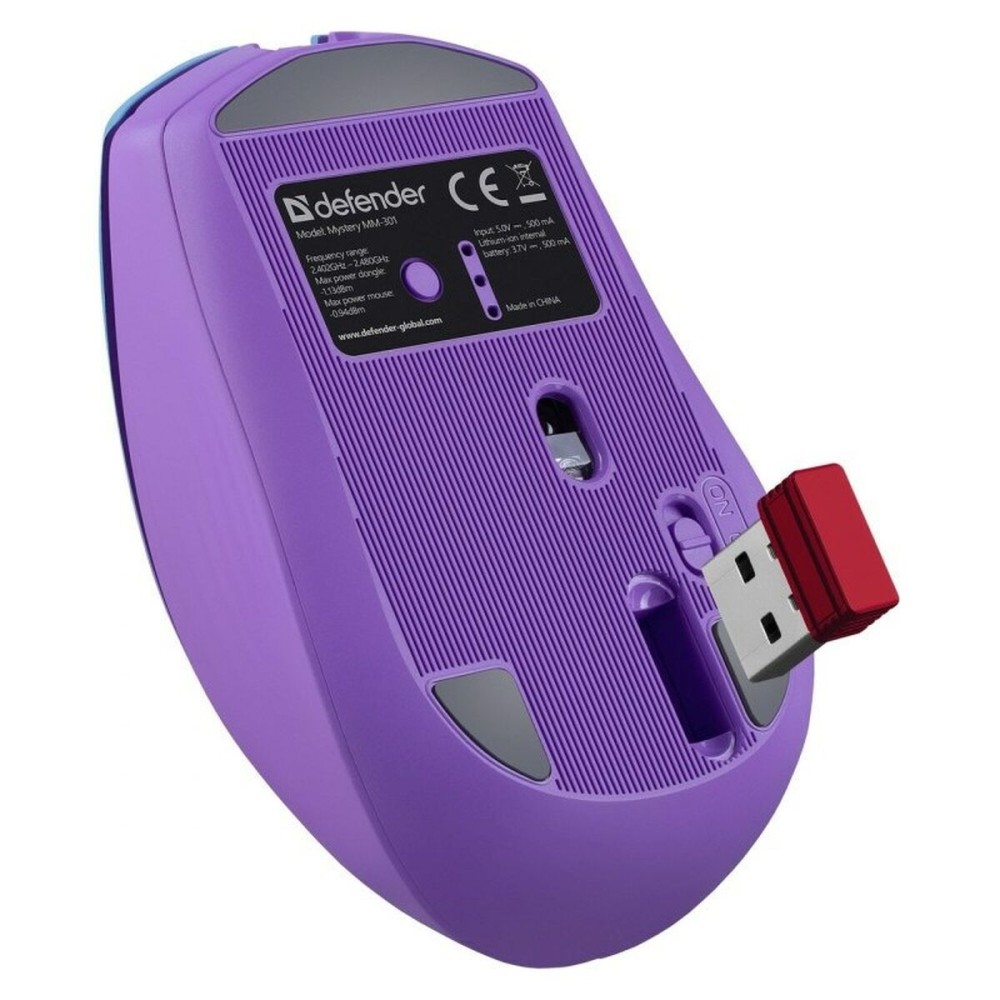Drahtlose Bluetooth Maus Defender MISTERIO MM-301 Purpur