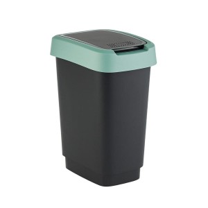 Waste bin Rotho Twist Green Green Plastic 25 L