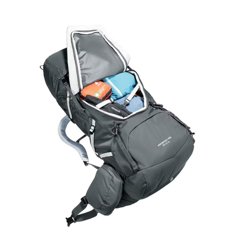 Sac à dos de randonnée Deuter Aircontact Pro 65+10 SL Graphite 10 L 65 L