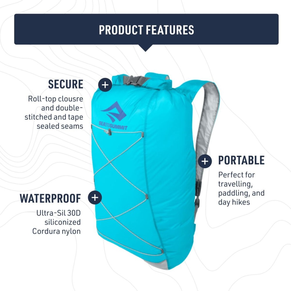 Bergrucksack Sea to Summit Ultra-Sil Dry Day Pack Grau Silberfarben 22 L