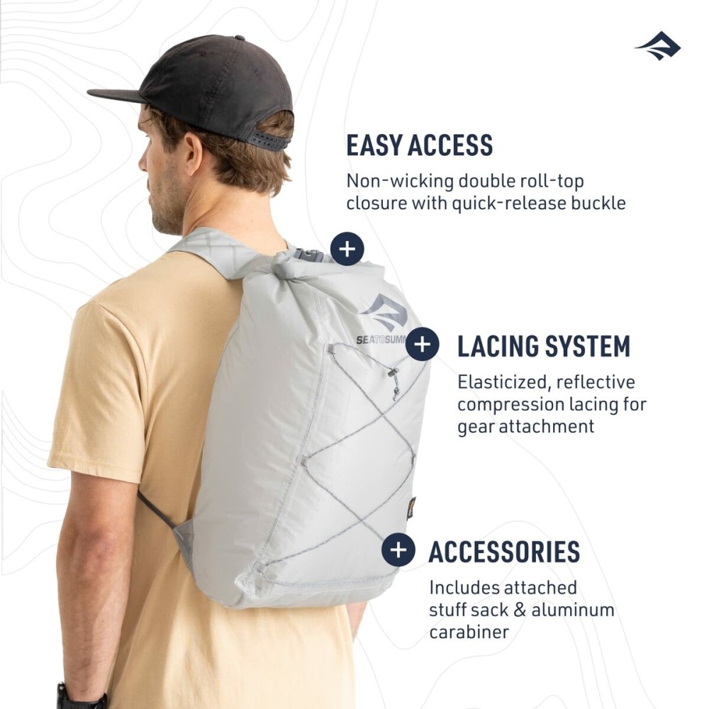 Bergrucksack Sea to Summit Ultra-Sil Dry Day Pack Grau Silberfarben 22 L