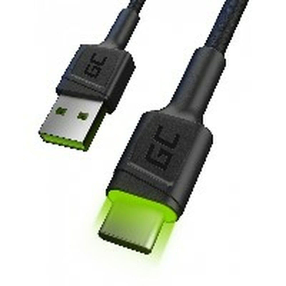 USB Cable Green Cell KABGC13 Black Green 2 m