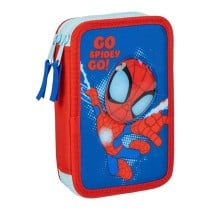 Trousse d'écolier Spidey Bleu 12,5 x 19,5 x 4,5 cm