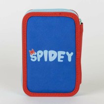 Trousse d'écolier Spidey Bleu 12,5 x 19,5 x 4,5 cm