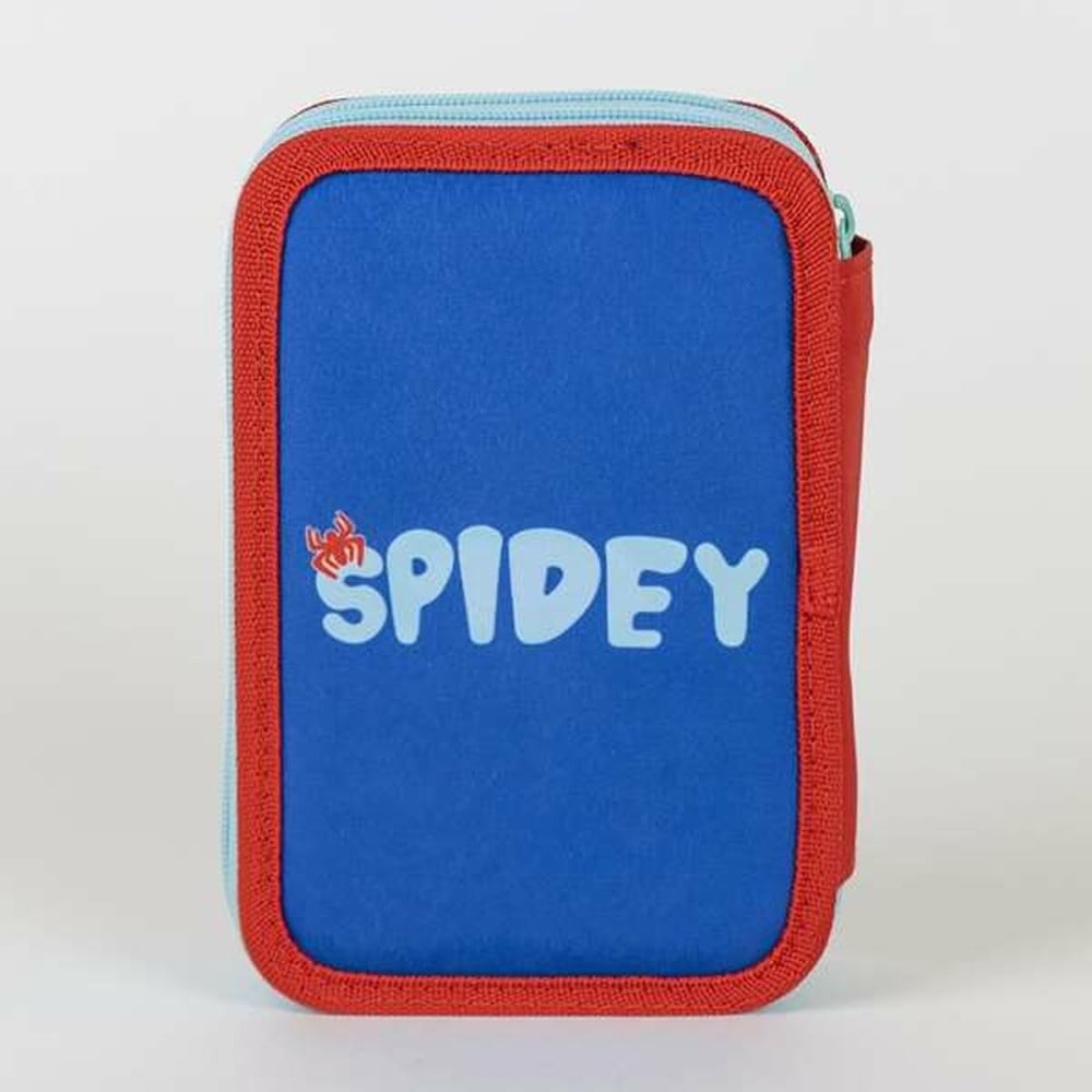 Trousse d'écolier Spidey Bleu 12,5 x 19,5 x 4,5 cm