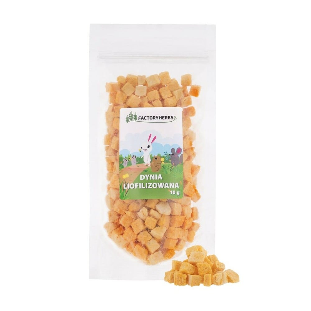 Kaninchenfutter Factoryherbs Freeze-dried pumpkin Chinchilla Versuchsobjekt Hamster Ratte Mouse Nagetiere Vögel
