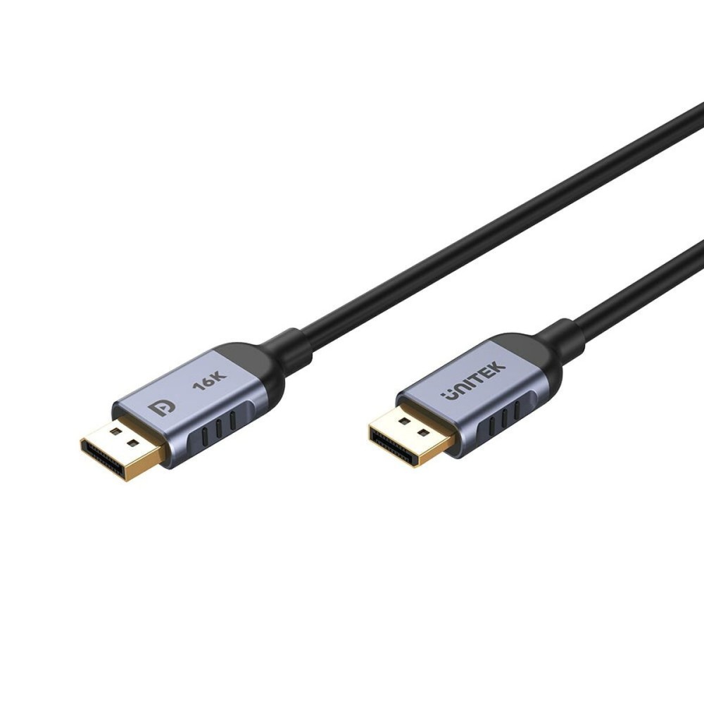 DisplayPort-Kabel Unitek C1628GY01-1M Schwarz Grau 1 m