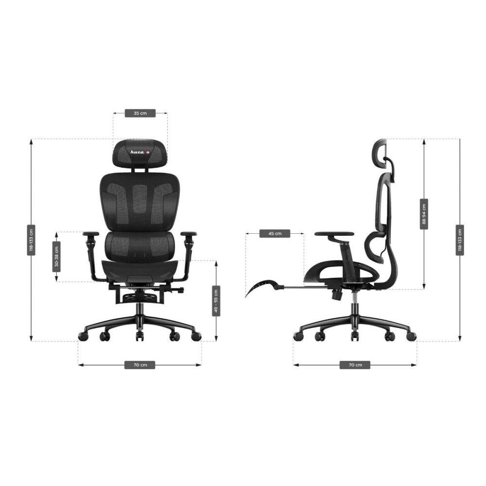 Gaming-Stuhl Huzaro Combat 7.9 Schwarz