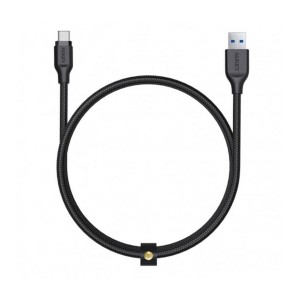 USB A to USB-C Cable Aukey CB-AC2 BK Black 2 m