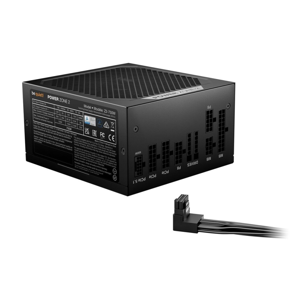 Stromquelle Be Quiet! BP006EU ATX 750 W RoHS CE 80 PLUS Platinum WEEE BSMI CB