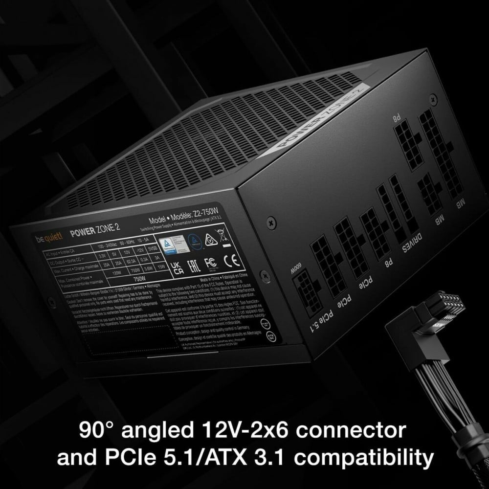 Stromquelle Be Quiet! BP006EU ATX 750 W RoHS CE 80 PLUS Platinum WEEE BSMI CB