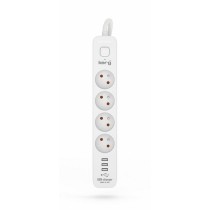 Steckdosenleiste mit 4 Steckdosen mit Schalter Kerg M02414 (3 m)