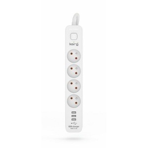 Steckdosenleiste mit 4 Steckdosen mit Schalter Kerg M02414 (3 m)