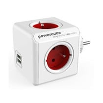 Cube multiplugs Allocacoc PowerCube Original USB Type E Red