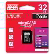 Carte Mémoire Micro SD avec Adaptateur GoodRam M1AA-0320R12 32 GB UHS-I Cours 10 100 Mb/s