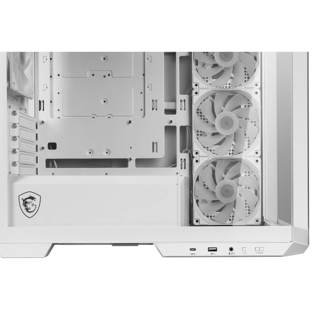 ATX Semi-Tower Gehäuse MSI MAG PANO M100R PZ Weiß Bunt