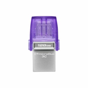 USB stick Kingston DataTraveler microDuo 3C Steel 128 GB (1 Unit)