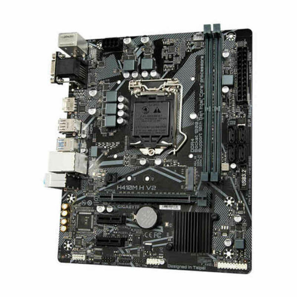 Carte Mère Gigabyte H410M H V2 mATX LGA1200 LGA 1200 Intel H410