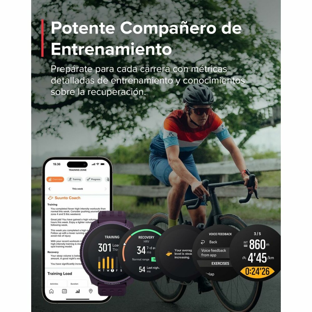 Smartwatch Suunto SS050933000 Violett