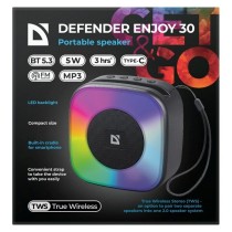 Tragbare Bluetooth-Lautsprecher Defender 65930 Schwarz 5 W