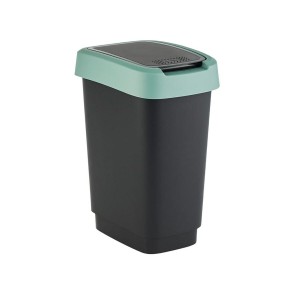 Waste bin Rotho Twist Green Green Plastic 10 L