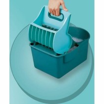 Mop with Bucket Leifheit 55092 Blau Grau Mikrofaser
