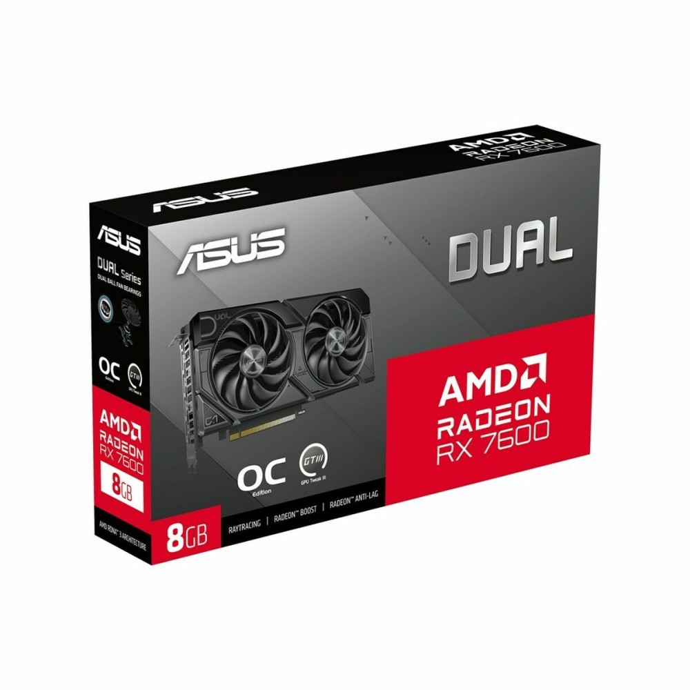 Carte Graphique Asus RX7600-O8G-EVO AMD Radeon RX 7600 8 GB GDDR6