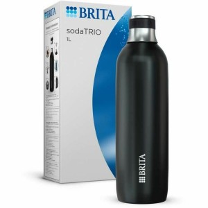Thermosflasche Brita 1046734 Schwarz Silberfarben Edelstahl 1 L