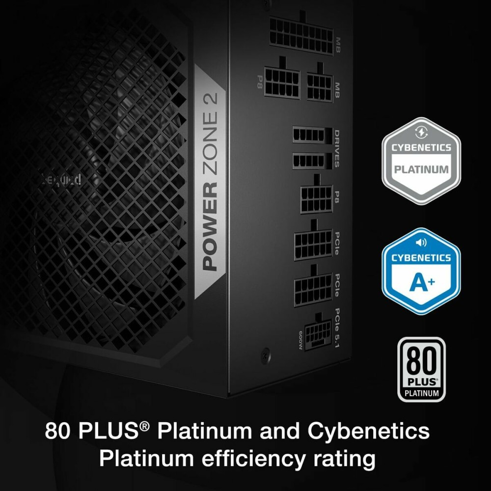 Stromquelle Be Quiet! BP007EU ATX 850 W RoHS CE 80 PLUS Platinum WEEE BSMI CB